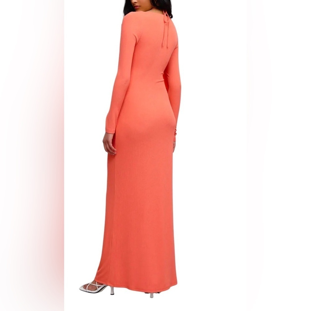 Significant Other Marie Dress Watermelon Pink Cutout Long Sleeve 8 - Picture 2 of 7